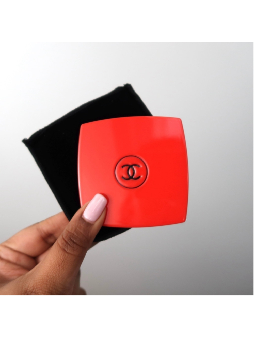 Chanel Double Mirror – Limited Edition Red with Velvet Pouch